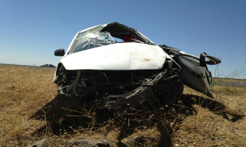 SİVEREK'TE TRAFİK KAZASI 2 YARALI