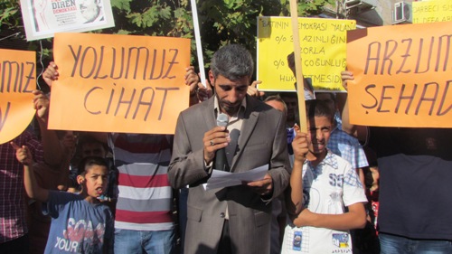 MISIRDAKİ KATLİAM SİVEREKTE PROTESTO EDİLDİ