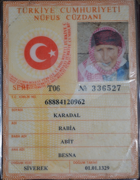 110 YAŞINDAKİ RABİA NİNE VEFAT ETTİ