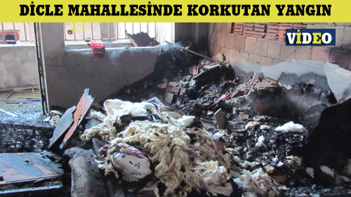 10 KİŞİNİN YAŞADIĞI EVDE KORKUTAN YANGIN