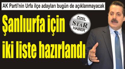 AK PARTİNİN URFA CEPHESİNDE KRİZ Mİ VAR ?