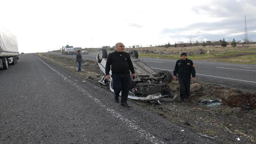 SİVEREK'TE TRAFİK KAZASI: 1 YARALI