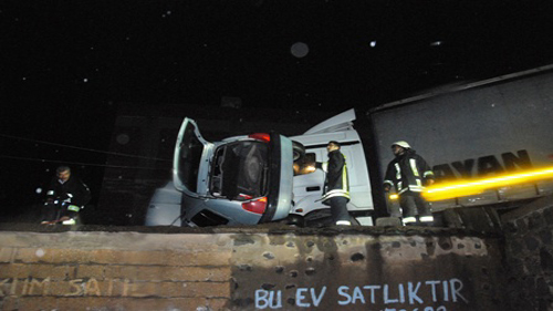 SİVEREK'TE AKIL ALMAZ KAZA