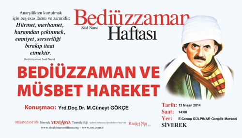 SİVEREK'TE BEDİÜZZAMAN KONULU KONFERANS
