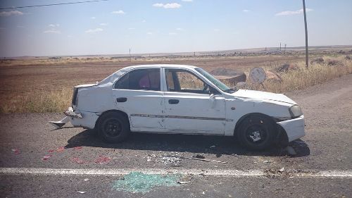 SİVEREK'TE TRAFİK KAZASI: 1 YARALI