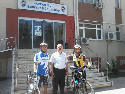 SİVEREKLİ BİSİKLETÇİLER HARRAN'A KADAR PEDAL ÇEVİRDİ