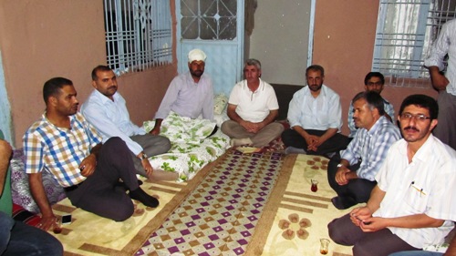 LOKMAN YALÇIN KAZAZEDE MURAT KURT'U ZİYARET ETTİ