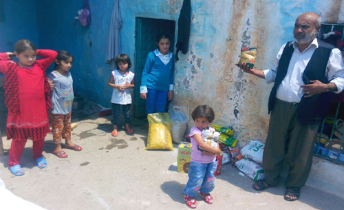 SYDV'DEN 500 SURİYELİ AİLEYE YARDIM