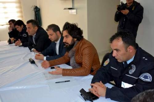 MUHTARLAR İLÇE EMNİYET MÜDÜRÜ İLE GÖRÜŞTÜ