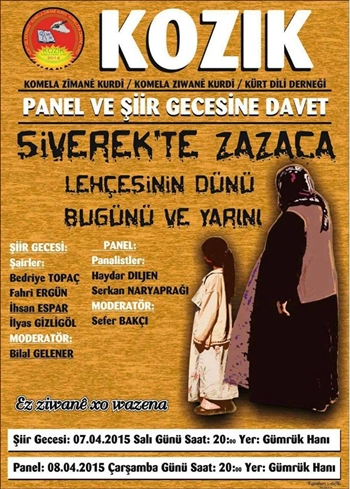 SİVEREK'TE ZAZACA ETKİNLİĞİ