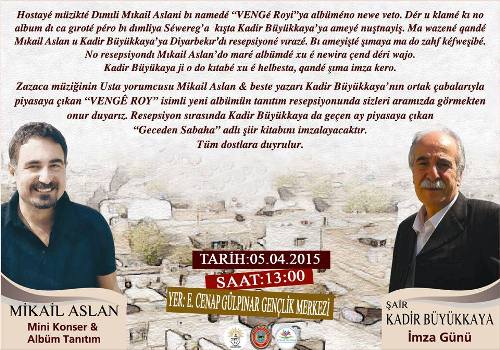 İMZA GÜNÜ VE MİNİ KONSERE DAVET