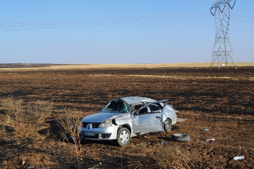 HİLVAN-SİVEREK YOLUNDA KAZA: 4 YARALI