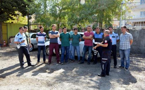 EMNİYET PERSONELİNE YANGIN TATBİKATI YAPTIRILDI