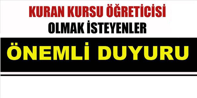 DİN GÖREVLİLERİ İÇİN DHBT KURSU AÇILACAK