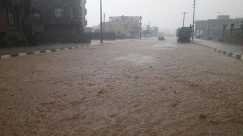 Siverek'e "Rahmet" Sağanak Yağışla Geldi