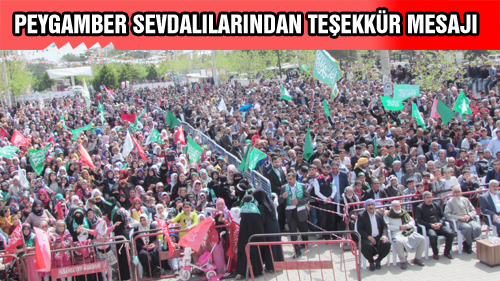 Peygamber Sevdalıları Siverek Halkına Teşekkür Etti