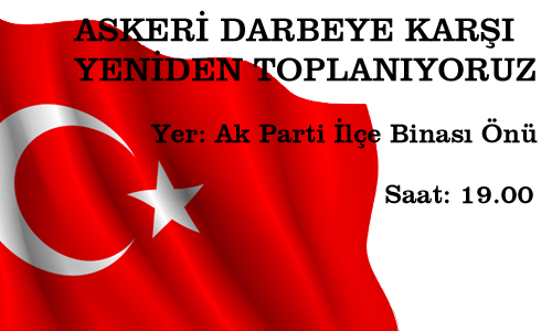 Darbeye Karşı Saat 19:00'da Meydanlardayız