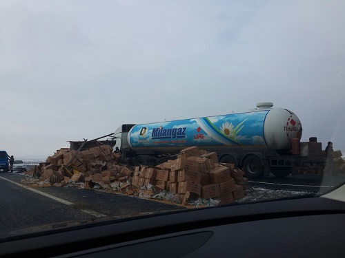 Siverek- Diyarbakır Karayolunda Zincirleme Kaza