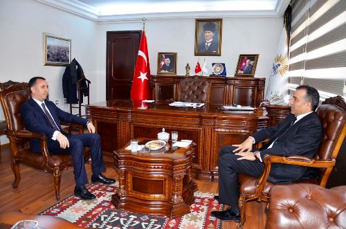 Kaymakam Demirel'den Başkan Yılmaz'a ziyaret