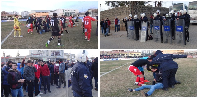 Siverek Belediyespor maçında gerginlik yaşandı