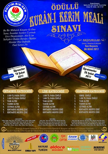 Ödüllü Meal Sınavı Sonuçları Açıklandı