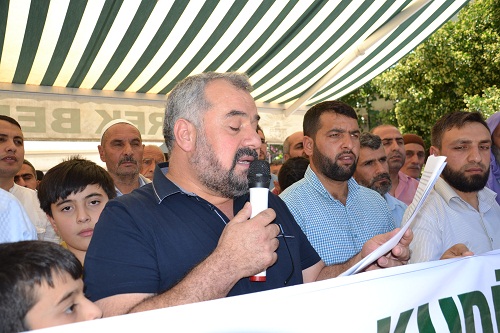 Dünya Kudüs Günü münasebetiyle basın açıklaması okundu