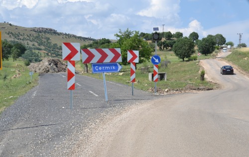 Siverek - Çermik Karayolunda yol çalışması