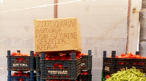 Siverekli pazarcıdan örnek davranış