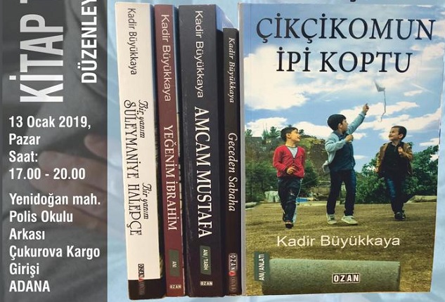 Yazar Büyükkaya Adana'da kitap fuarına katılacak
