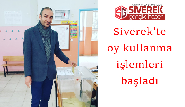 Siverek'te oy kullanma işlemleri başladı