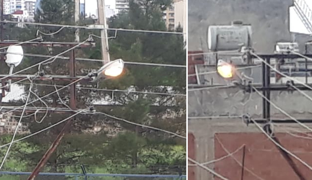 Gündüz yanan elektrik lambalarına vatandaş tepki gösterdi

