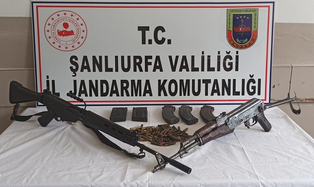 Siverek'te 2 uzun namlulu silah ve mühimmat ele geçirildi