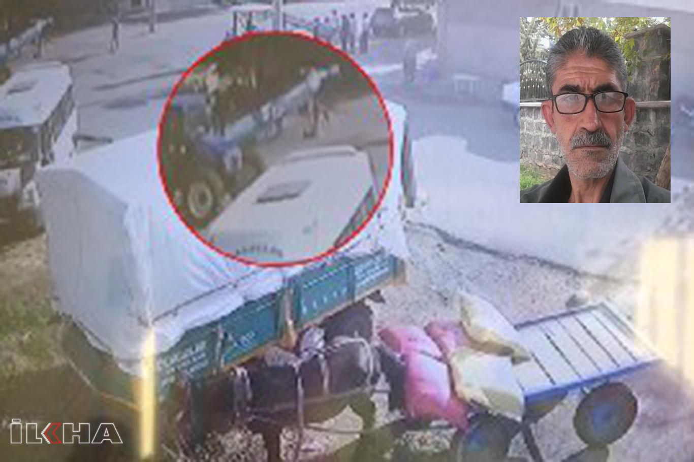 Siverek'te bir kişinin hayatını kaybettiği kaza anı kameraya yansıdı