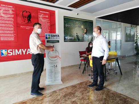 Siverek'te Özel Eğitim Kurumlarında pandemi denetlemesi yapıldı
