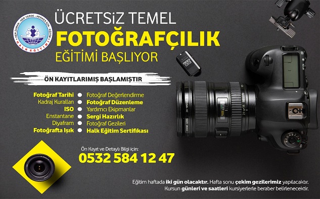Halk Eğitimi Merkezinden Fotoğraf Eğitimi