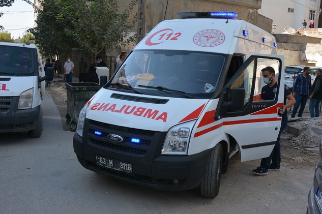 Siverek'te apartman boşluğuna düşen kız öğrenci yaralandı