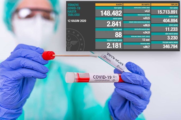 12 Kasım 2020 Coronavirus bilançosu açıklandı