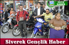 SİVEREK BELEDİYESİ ENGELLİLERE MOTOSİKLET HEDİYE ETTİ