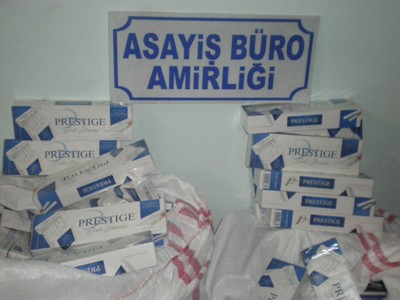 1045 KARTON KAÇAK SİGARA ELE GEÇİRİLDİ