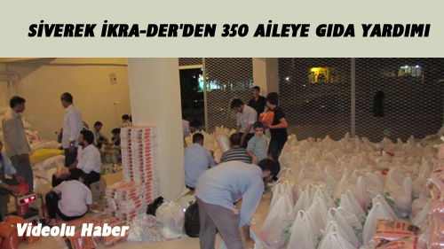 SİVEREK İKRA-DER’DEN YARDIM SEFERBERLİĞİ