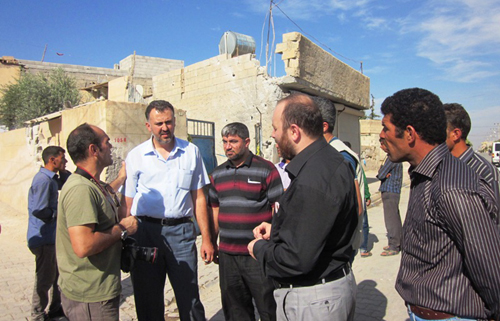 İHH AKÇAKALE'DE İNCELEMEDE BULUNDU