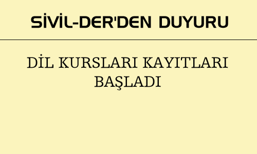 DİL KURSU KAYITLARI BAŞLADI