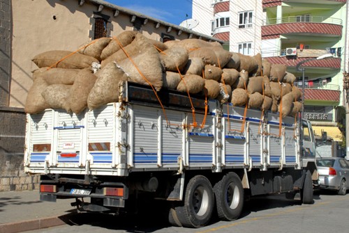 KAÇIRILAN PAMUK YÜKLÜ KAMYON YAKALANDI