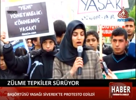 SİVEREK'TEKİ BAŞÖRTÜSÜ EYLEMİ REHBER TV'DE