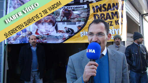 SURİYELİ MAĞDURLARA 2 TIR MALZEME TOPLANDI