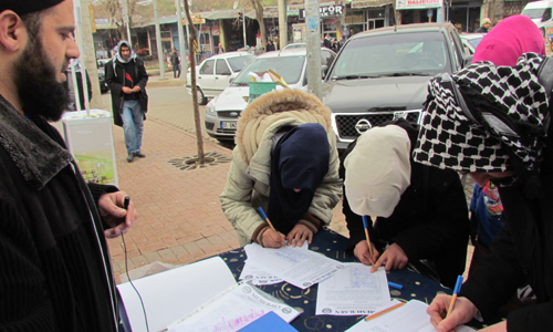 İMZA KAMPANYASI YOĞUN KATILIM İLE BAŞLADI