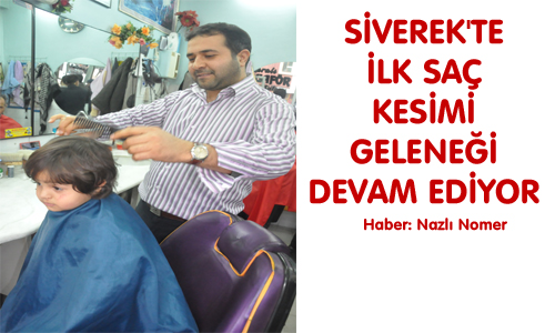 Çocukların ilk saç kesim geleneği devam ediyor
