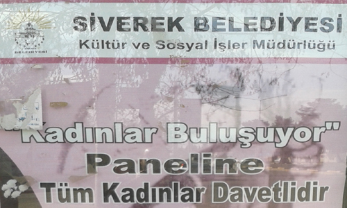 SİVEREK'TE KADINLAR BULUŞUYOR PANELİ