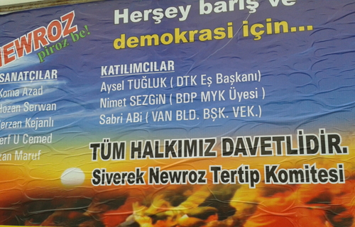 SİVEREK'TE NEWROZ KUTLAMASI 20 MART'TA
