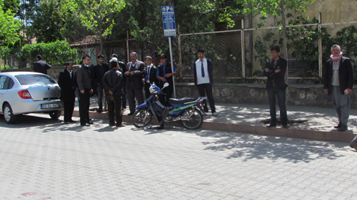 ATATÜRK BULVARINDA MOTOSİKLET KAZASI 2 YARALI